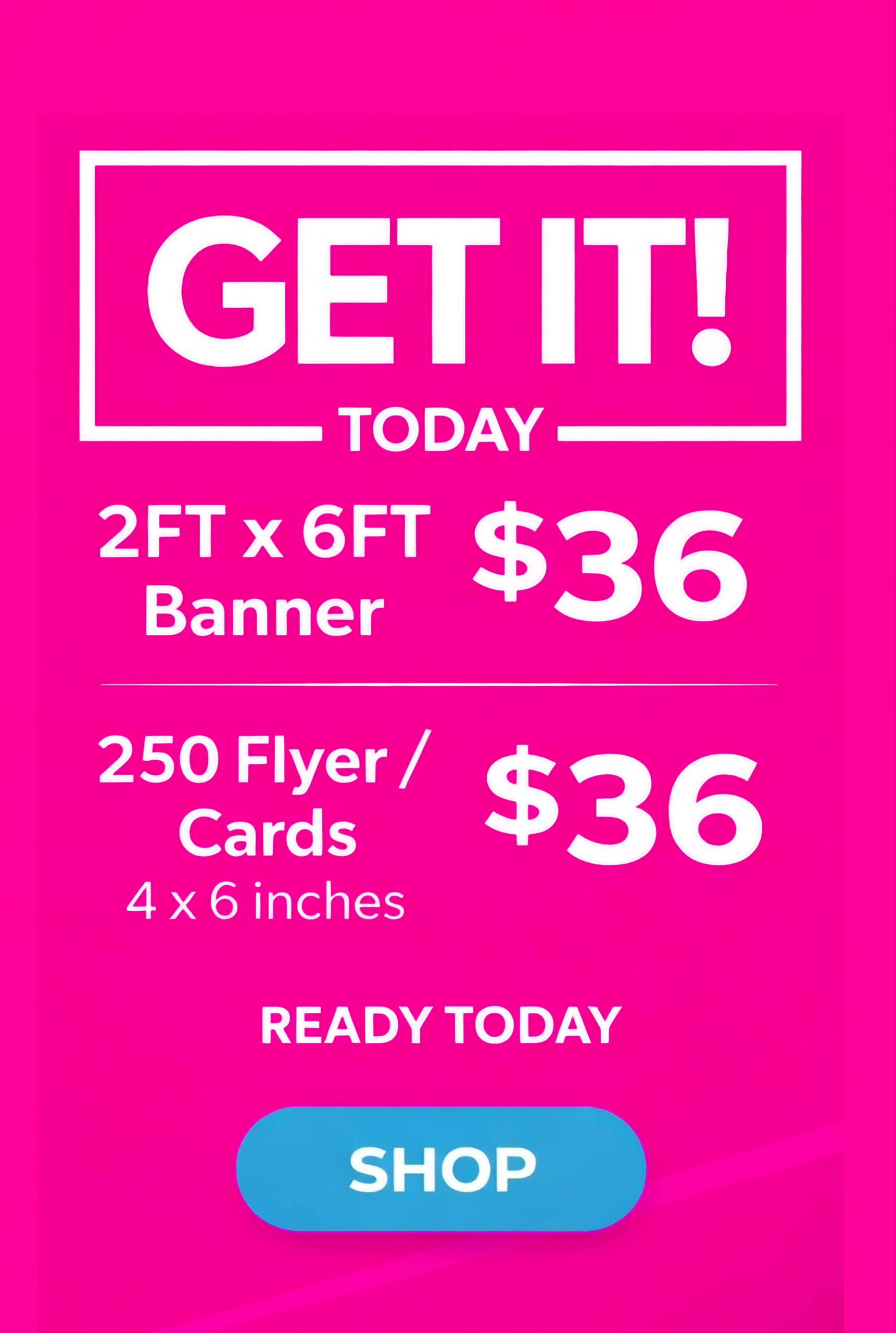 Banner & Flyers $36 Promo 